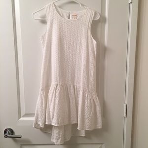 Cat & Jack white eyelet high low dress